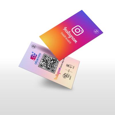 İnstagram Takip Kartı NFC Kart(NTAG215) UV Baskılı