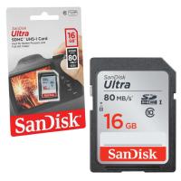SanDisk 16GB 80Mb/s Ultra SDHC UHS-I Hafıza Kartı