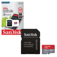 SanDisk 64GB 100Mb/s MicroSDXC UHS-I Hafıza Kartı Adaptörlü
